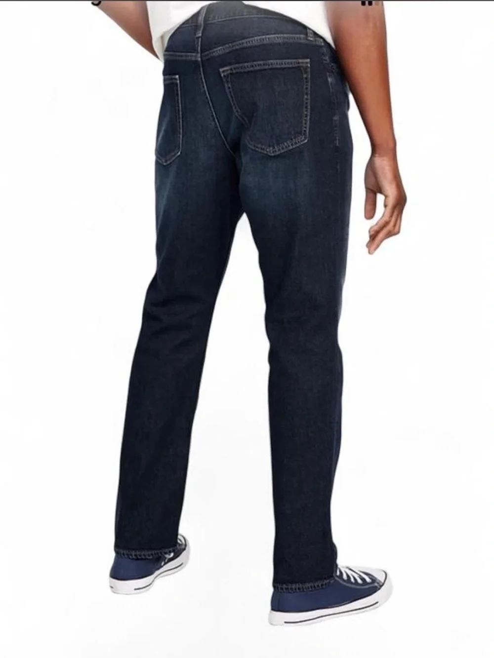 Old Navy Men's Straight Jeans in Dark Blue Wash